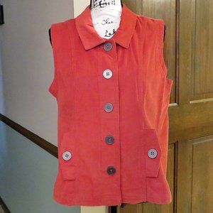 REBECCA MALONE Corduroy Vest - M - LIKE NEW!